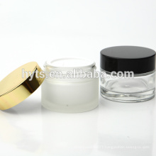 30ml 50ml empty clear glass cream jar with lid